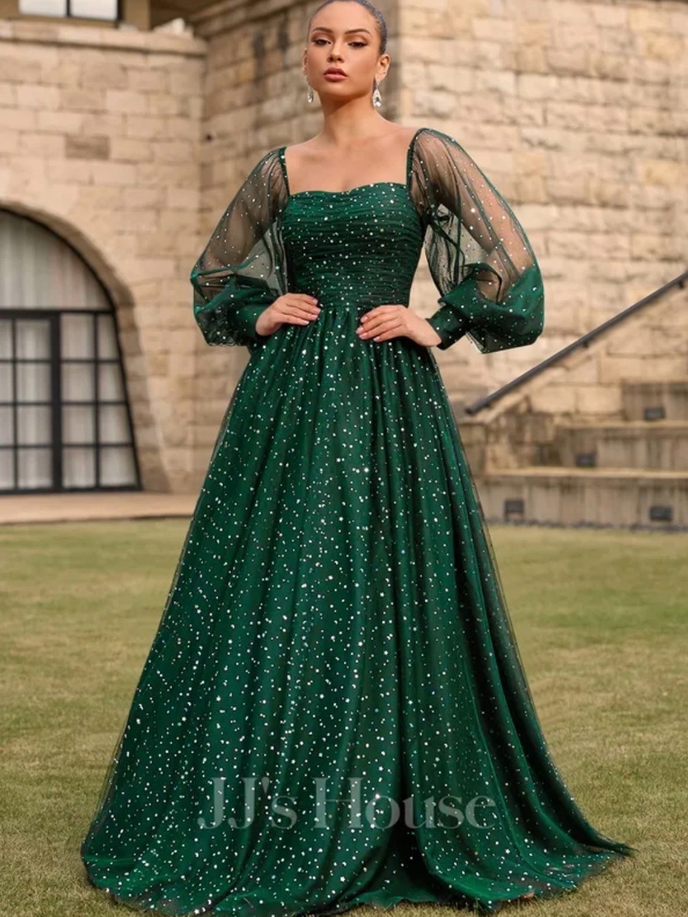 ✨ Emerald Stardust Princess Gown | NWT Fantasy Ball Gown ✨